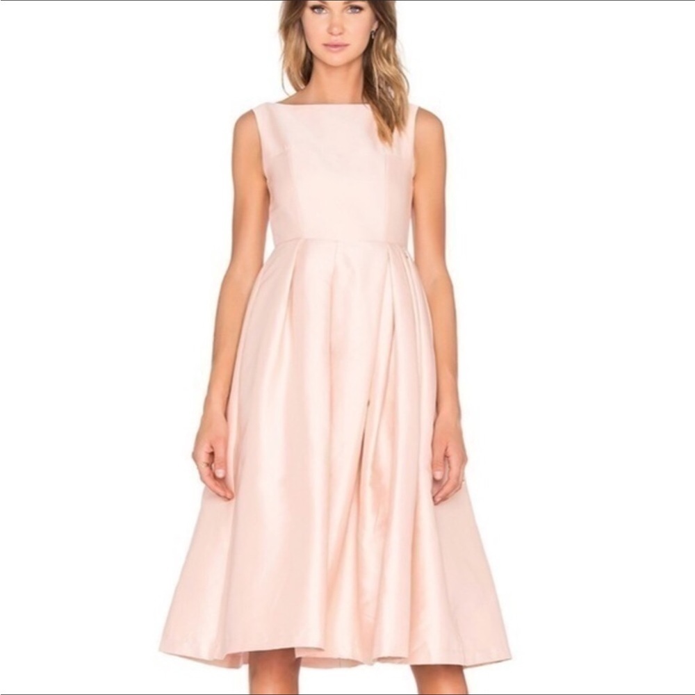 Elliatt Women’s Evergreen Blush Midi Dress Size S EUC